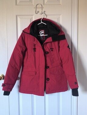 Ecko Unlimited Red and Black Insulated Hooded Jacket